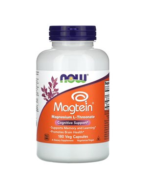 NOW Foods, Magtein, 180 vegetarische Kapseln