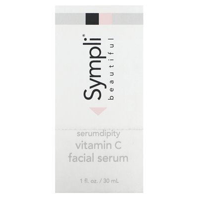 Sympli Beautiful, serumdipity, witamina C surowica twarzy, 1 fl Oz (30 ml)