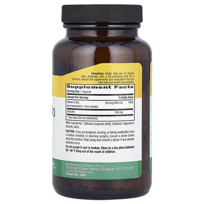 Country Life, Quercetin + D3, 90 vegetarische Kapseln
