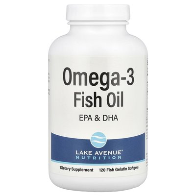 Lake Avenue Nutrition, Omega-3-Fischöl, 1250 mg, 120 Kapseln