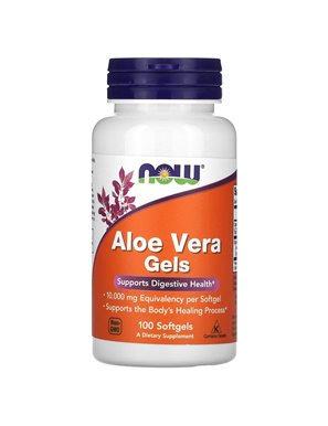 NOW Foods, Aloe Vera Gels, 10,000 mg, 100 Softgels NOW Foods, Aloe Vera Gels, 10,000 mg, 100 Softgels