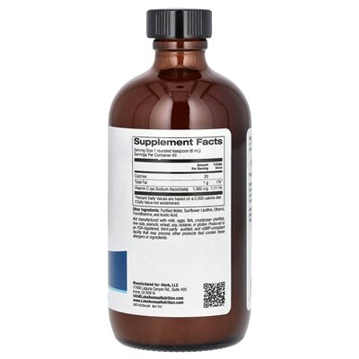 Lake Avenue Nutrition, liposomalna witamina C, niesłodzona, 1000 mg, 8 fl oz (236 ml) Lake Avenue Nutrition, liposomalna witamina C, niesłodzona, 1000 mg, 8 fl oz (236 ml)