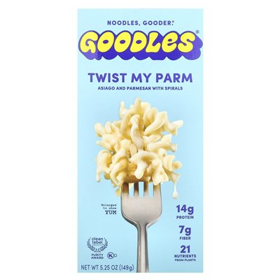 Goodles, Twist My Parm, Asiago & Parmesan with Spiral, 5.25 oz (149 g)