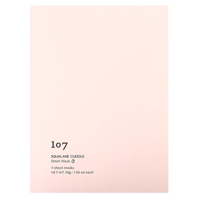 107 Beauty, Cuddle, Checkout Masks, 5 Sheets, 1.06 oz (30 g) Each