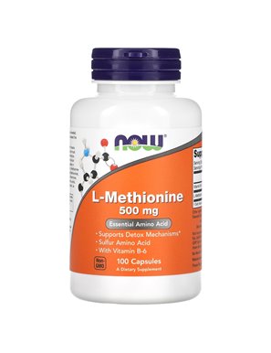 NOW Foods, L-Metionina, 500 mg, 100 Kapsułek