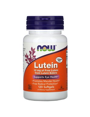 NOW Foods, Lutein, 10 mg, 120 Weichkapseln