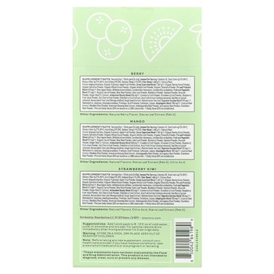 Bloom, Greens &amp Superfoods, Variety Pack, 18 paczek, 3,6 uncji (102,36 g)