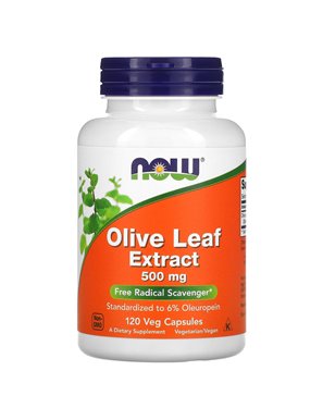 NOW Foods, Olivenblattextrakt, 500 mg, 120 vegane Kapseln NOW Foods, Olivenblattextrakt, 500 mg, 120 vegane Kapseln