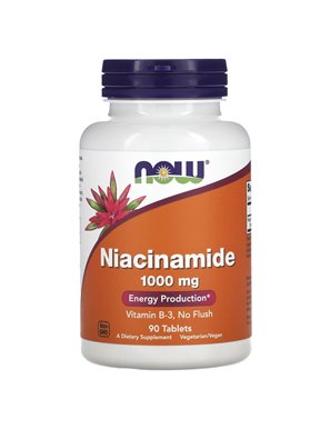 NOW Foods, Niacynamid, 1000 mg, 90 tabletek