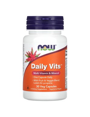 NOW Foods, Daily Vitamins, 30 Vegan Capsules NOW Foods, Daily Vitamins, 30 Vegan Capsules