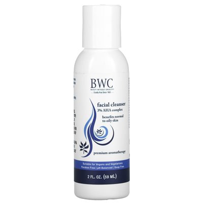 Piękno bez okrucieństwa, środek czyszczący twarzy, 3% AHA Complex, 2 Fl Oz (59 ml)