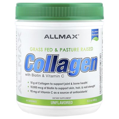 Allmax, Collagen with Biotin and Vitamin C, Unbeatable, 15.5 oz (440 g)