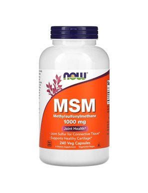 NOW Foods, MSM, 1,000 mg, 240 Vegetarian Capsules