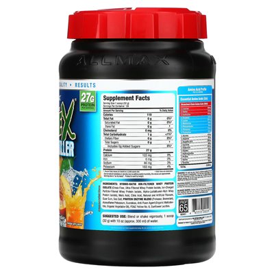 Allmax, chłodnica ISOFLEX®, izolat białka serwatkowego, odczucie brzoskwini cytrusowych, 2 funty (907 g) Allmax, chłodnica ISOFLEX®, izolat białka serwatkowego, odczucie brzoskwini cytrusowych, 2 funty (907 g)