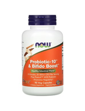 NOW Foods, Probiotic-10 und Bifido Boost, 2000 Milliarden, 90 vegetarische Kapseln (25 Milliarden pro Kapsel) NOW Foods, Probiotic-10 und Bifido Boost, 2000 Milliarden, 90 vegetarische Kapseln (25 Milliarden pro Kapsel)