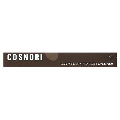 Cosnori, SuperProof, dopasowany żelowy eyeliner, 03 Walnut Brown, 0,13 g Cosnori, SuperProof, dopasowany żelowy eyeliner, 03 Walnut Brown, 0,13 g
