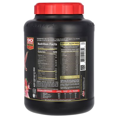 ALLMAX, Isoflex, 100% Pure Whey Protein Isolate, Strawberry, 5 lbs (2.27 kg)