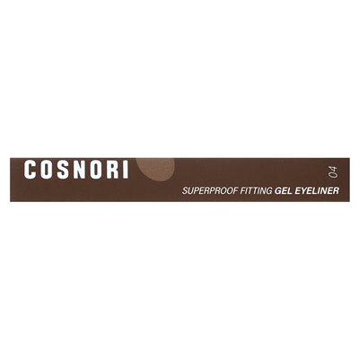 Cosnori, SuperProof Gel Eyeliner Match, 04 Erdnussbraun, 0,13 g