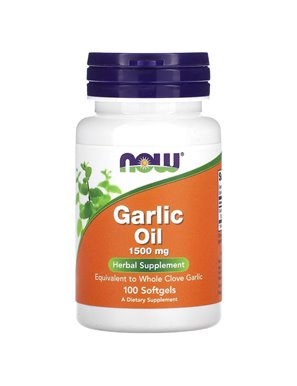 NOW Foods, Garlic Oil, 1500 mg, 100 Softgels NOW Foods, Garlic Oil, 1500 mg, 100 Softgels