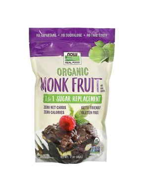 NOW Foods, Real Food, Bio-Mönchsfrucht, 1:1 Zuckerersatz, 1 lb (454 g)