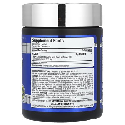 Allmax, Essentials, CLA95 ™, 30 miękkich