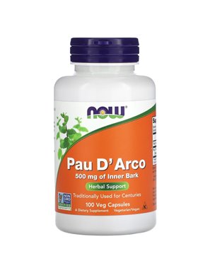 NOW Foods, Pau D'Arco, 100 Wegetariańskich Kapsułek