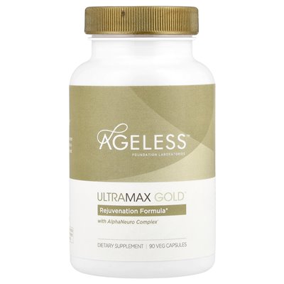 Ageless Foundation Laboratories, Ultramax Gold ™ z Alphaneuro Complex®, 90 warzyw kapsułek