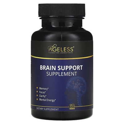 Ageless Foundation Laboratories, Supplement wspierający mózg, 60 kapsułek