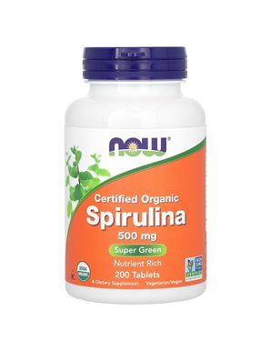 NOW Foods, zertifizierte Bio-Spirulina, 3.000 mg, 200 Tabletten (500 mg pro Tablette) NOW Foods, zertifizierte Bio-Spirulina, 3.000 mg, 200 Tabletten (500 mg pro Tablette)