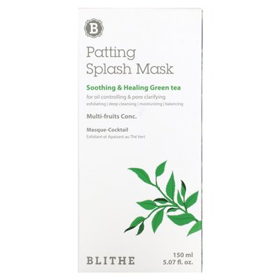 Blite, Patching Cosmetic Mask, Soothing and Healing Green Tea, 5.07 fl oz (150 ml) Blite, Patching Cosmetic Mask, Soothing and Healing Green Tea, 5.07 fl oz (150 ml)