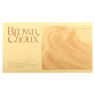 Clio, Pro Eye Palette, 02 Brown Choux, 2.1 oz (6 g)