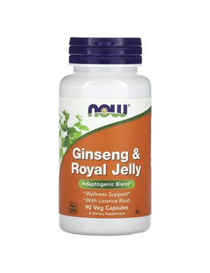 NOW Foods, Ginseng & Royal Pollen, 90 Vegan Capsules