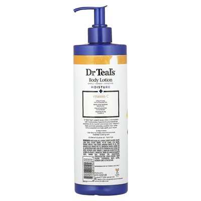 Dr Teal's, Body Lotion, wilgoć + Radiant, Citrus, 18 Fl Oz (532 ml)