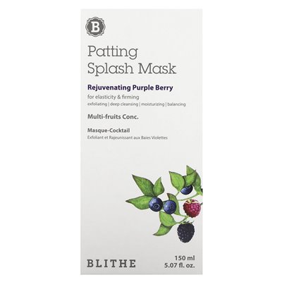 BLITHE, Patching Beauty Mask, Verjüngende Lilabeere, 5,07 fl oz (150 ml) BLITHE, Patching Beauty Mask, Verjüngende Lilabeere, 5,07 fl oz (150 ml)