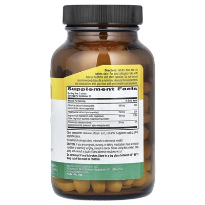 Country Life, Target-mins®, Kalzium, Magnesium, Kalium, 90 Tabletten