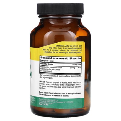 Życie country, chelatowane magnez, 250 mg, 90 tabletek