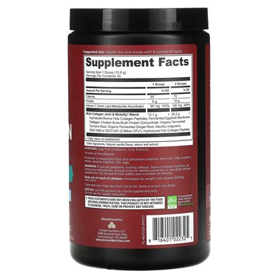 Ancient Nutrition, Multi-Kollagen-Protein, Gelenke + Beweglichkeit, Vanille, 7,48 oz (212 g)