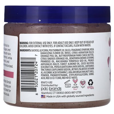 Dr Teal's, Shea Sugar Scrub, Rose Essential Oil, 19 uncji (538 g)