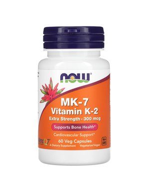 NOW Foods, MK-7 Vitamin K-2, extra stark, 300 µg, 60 Kräuterkapseln NOW Foods, MK-7 Vitamin K-2, extra stark, 300 µg, 60 Kräuterkapseln