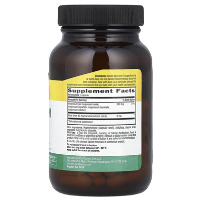Country Life, Target-mins®, Magnesium with Silica, 60 Vegan Capsules