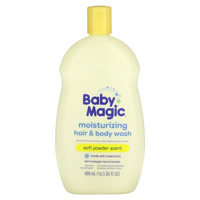 Magia dziecka, nawilżające włosy i mycie ciała, miękki proszek, 16,5 fl oz (488 ml) Magia dziecka, nawilżające włosy i mycie ciała, miękki proszek, 16,5 fl oz (488 ml)