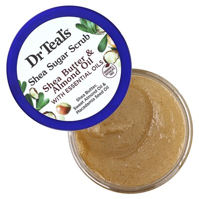 Dr Teal's, Shea Sugar Scrub, Shea Butter & migding Oil z olejkami eterycznymi, 19 uncji (538 g) Dr Teal's, Shea Sugar Scrub, Shea Butter & migding Oil z olejkami eterycznymi, 19 uncji (538 g)