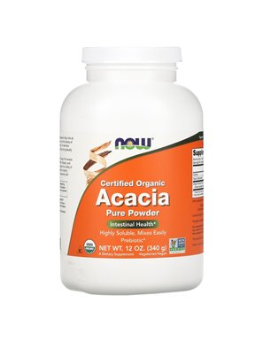 NOW Foods, Organiczny Acacia Pure Proszek, 12 uncji (340 g)