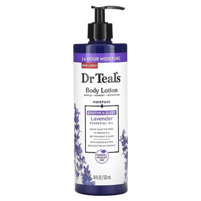 Dr Teal's, Body Lotion, Sofothe &amp Sleep, Lavender, 18 Fl Oz (532 ml)