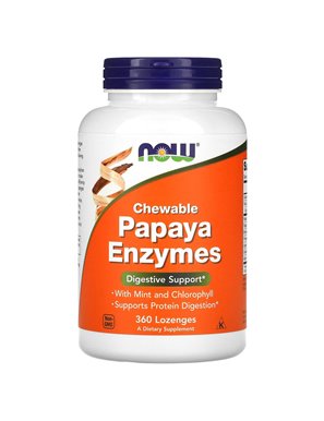 NOW Foods, Chew Papaya Enzymes, 360 Gummies NOW Foods, Chew Papaya Enzymes, 360 Gummies