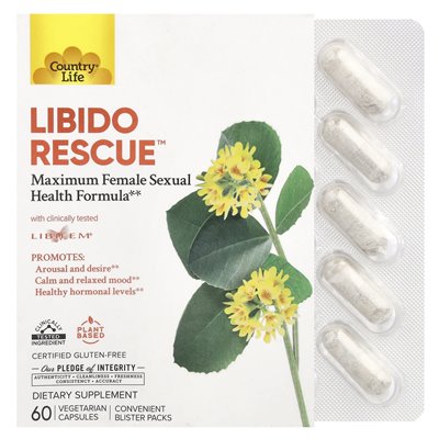 Country Life, Libido Rescue ™, 60 vegetarische Kapseln