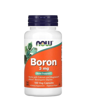 NOW Foods, Boron, 3 mg, 100 Vegan Capsules NOW Foods, Boron, 3 mg, 100 Vegan Capsules
