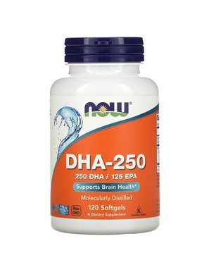 NOW Foods, DHA-250, 120 Kapseln NOW Foods, DHA-250, 120 Kapseln
