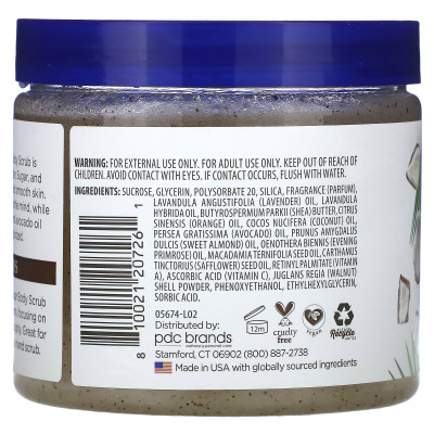 Dr Teal's, Shea Sugar Scrub, olej kokosowy z olejkami eterycznymi, 19 uncji (538 g)