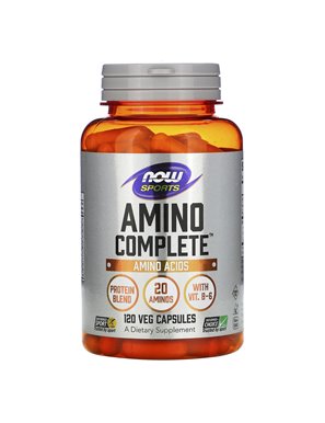 NOW Foods, Sport, Complete Amino, Amino Acids, 120 Vegan Capsules NOW Foods, Sport, Complete Amino, Amino Acids, 120 Vegan Capsules
